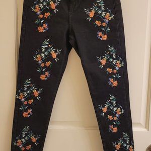 Topshop Moto Jamie Embellished Skinny Jeans, 28 (Fits like 25)
